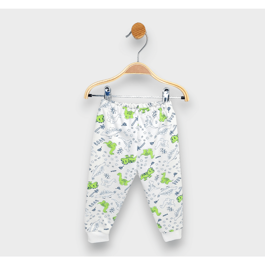 Pijamă pentru copii Rainy cu mâneci lungi „Dinozauri cu palmieri”, 74 - 110 cm.