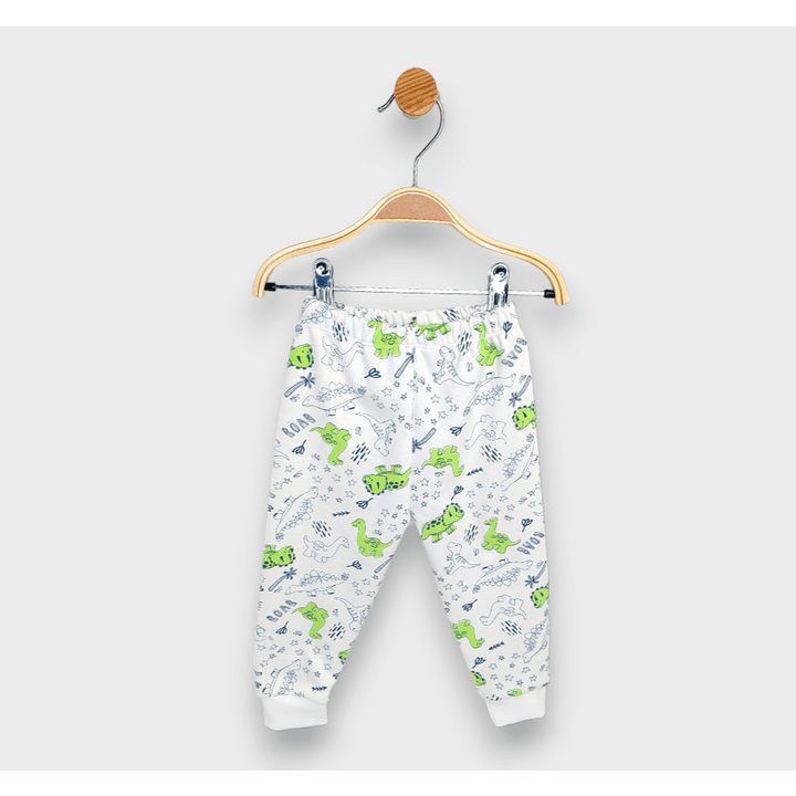 Pijamă pentru copii Rainy cu mâneci lungi „Dinozauri cu palmieri”, 74 - 110 cm.
