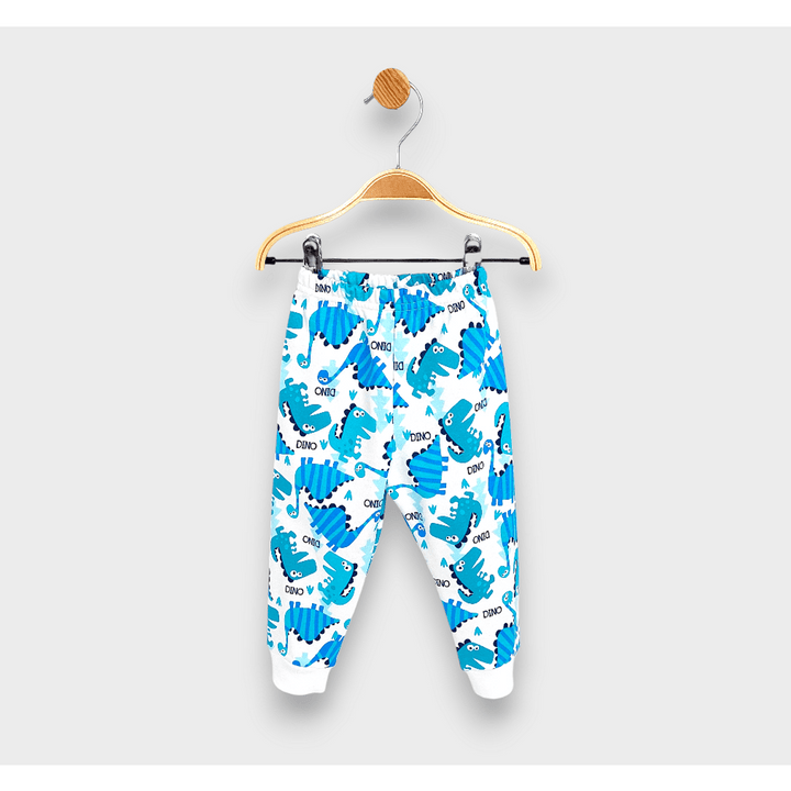 Rainy Pijama pentru copii cu mâneci lungi Dinozauri albastru 74 - 110 cm.