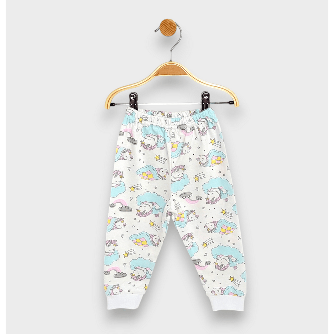 Rainy Pijama pentru copii cu mâneci lungi „Unicorn pe nor” 74-110 cm.