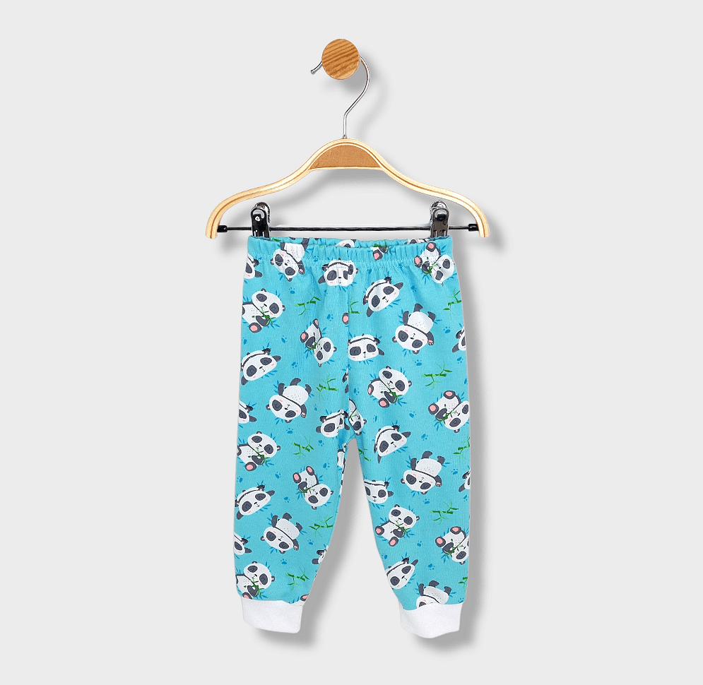 Pijamă pentru copii Rainy cu mâneci lungi „Panda cu bambus”