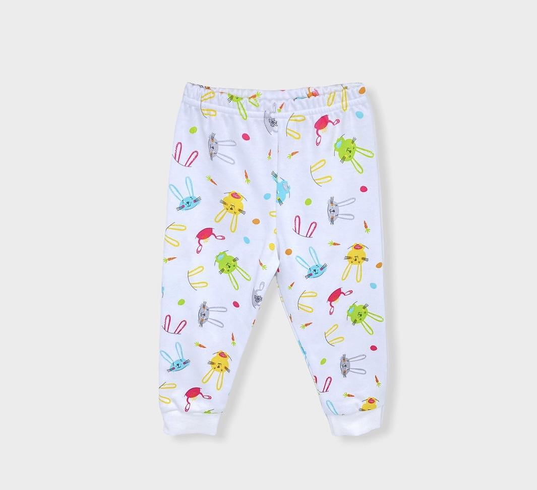 Rainy Pijama copii cu mânecă lungă Iepurași colorați