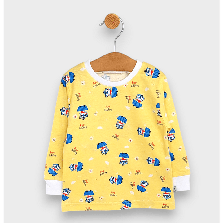 Rainy Pijama pentru copii cu mâneci lungi Pui albastru 74-110 cm.