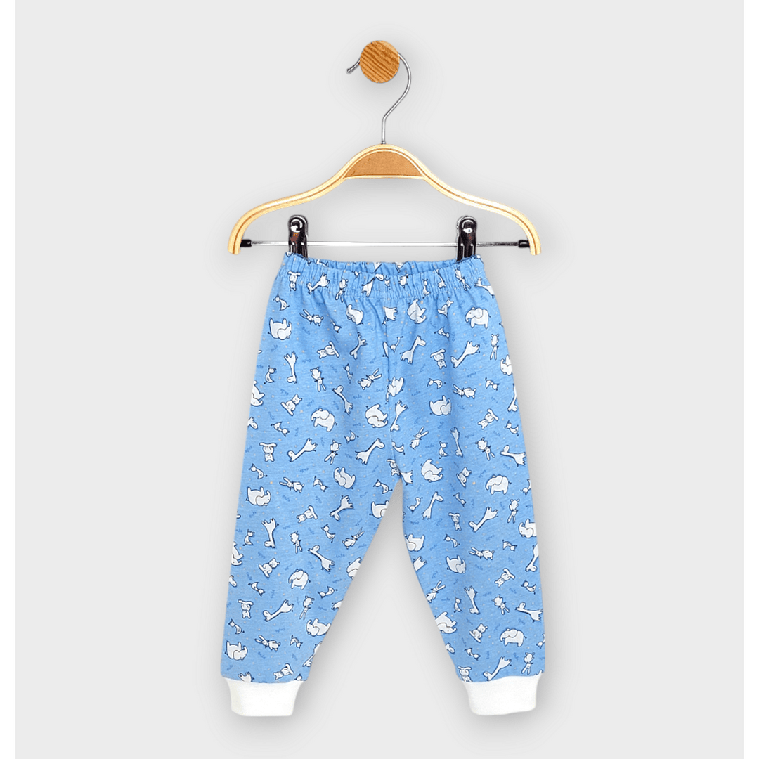 Rainy Pijama copii cu mânecă lungă Animăluțe albastru 74-110 cm.