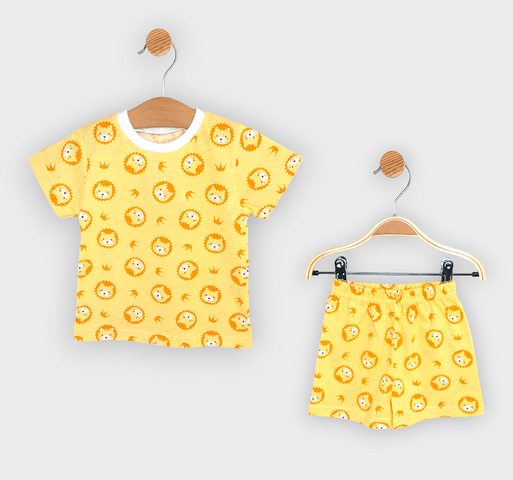 Pijama pentru copii Rainy cu mânecă scurtă Leuți 74-110 cm.