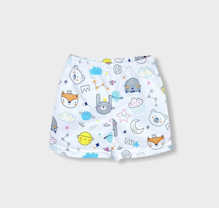 Pijama Rainy cu mânecă scurtă și imprimeu pentru băieți