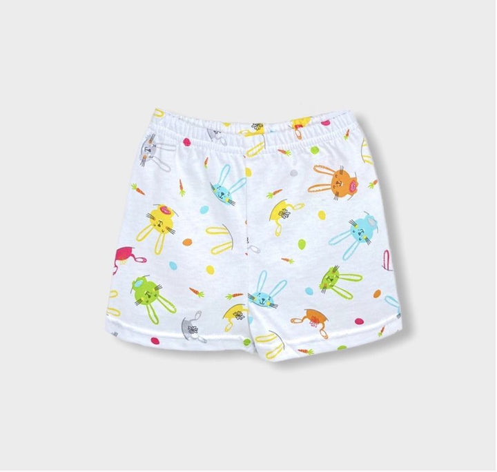 Pijama pentru fete cu mânecă scurtă Rainy Print