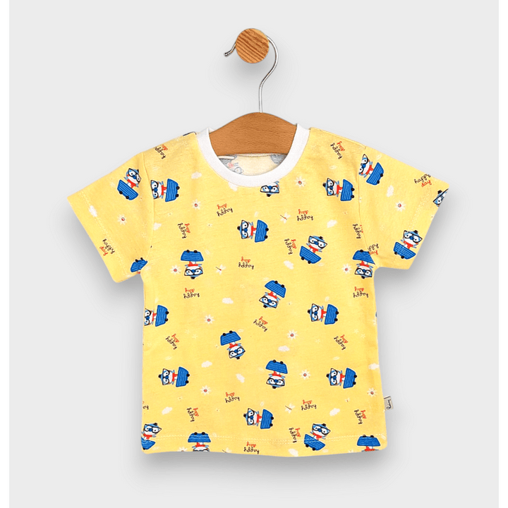 Rainy Pijama copii cu mânecă scurtă Pui albastru 74-110 cm.