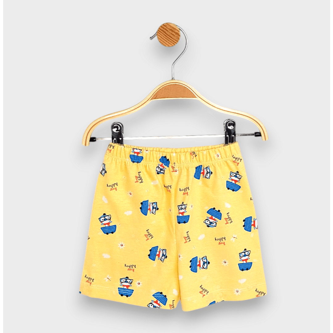 Rainy Pijama copii cu mânecă scurtă Pui albastru 74-110 cm.