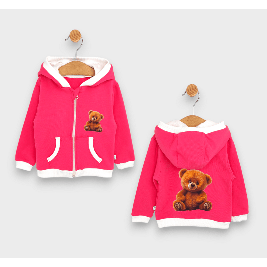 Rainy Hanorac pentru copii Cute Bear 80-92 cm. roz