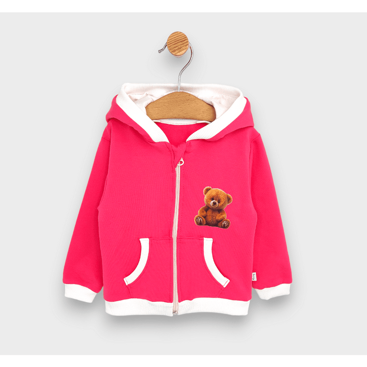 Rainy Hanorac pentru copii Cute Bear 80-92 cm. roz