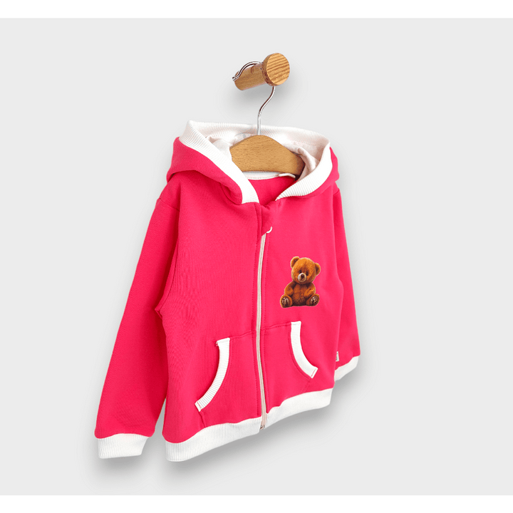 Rainy Hanorac pentru copii Cute Bear 80-92 cm. roz