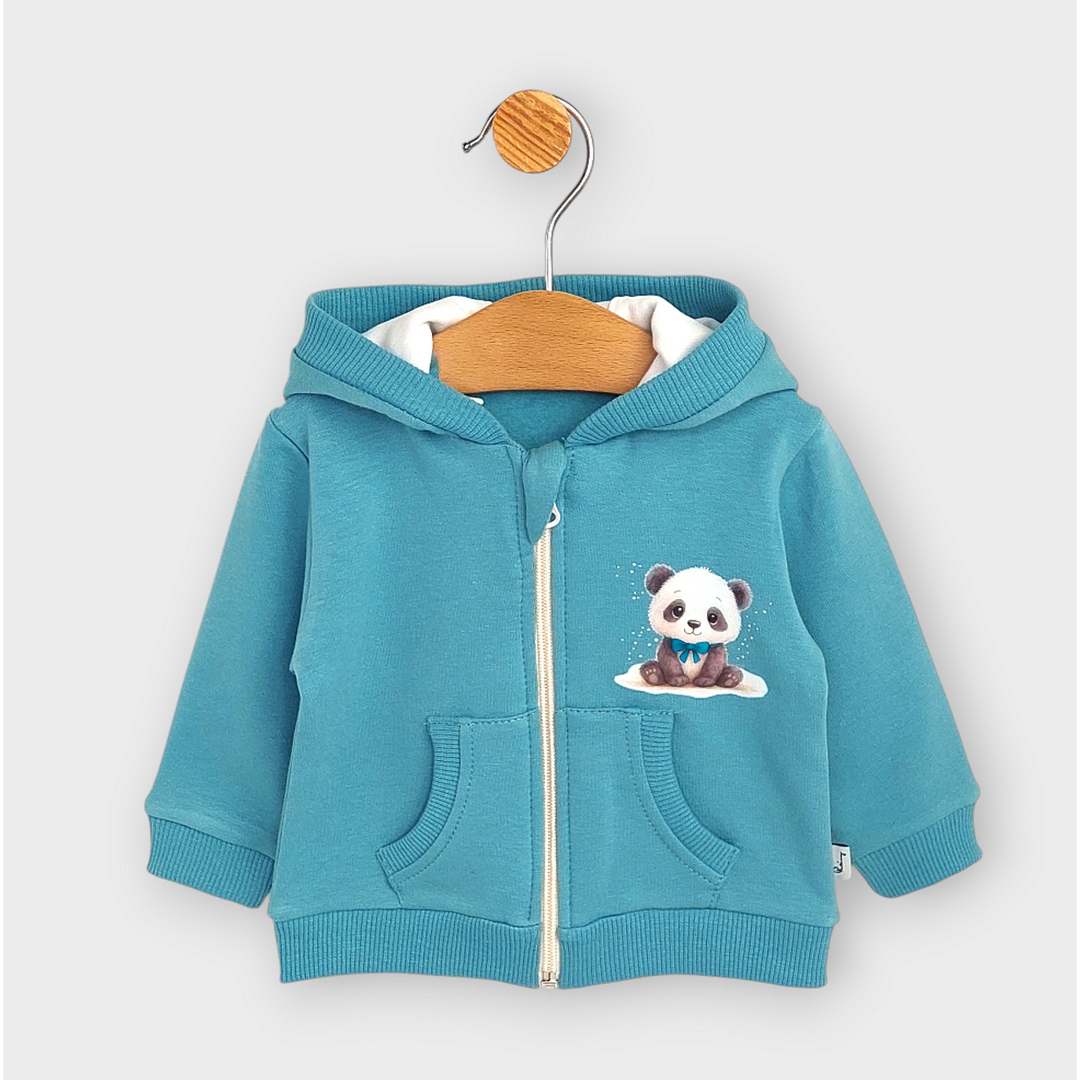 Rainy Hanorac pentru copii Panda cu fundiță 62-92 cm. vișiniu