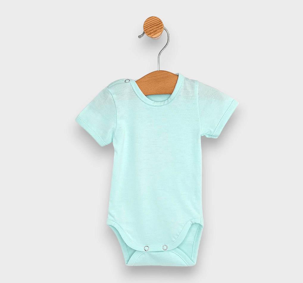 Rainy Body pentru copii cu mânecă scurtă 56-80 cm. verde mentă