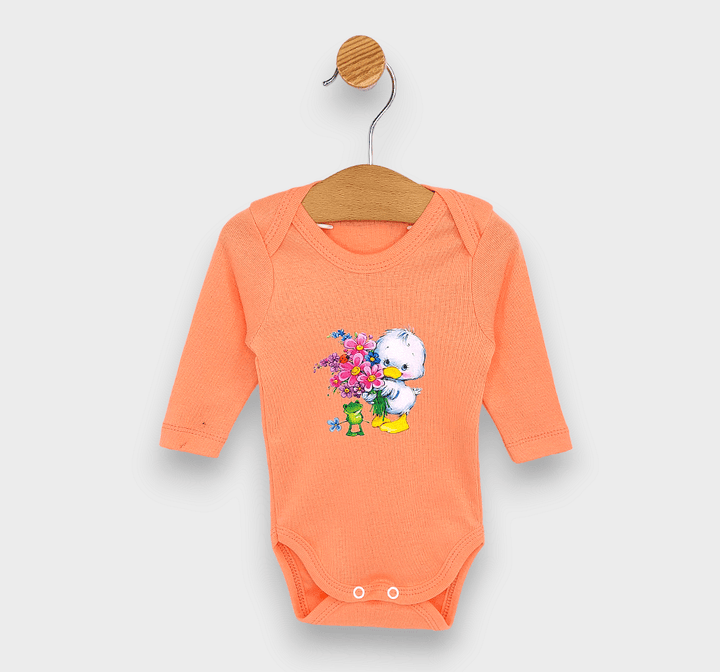 Rainy Body pentru copii cu mânecă lungă Rățușcă cu flori 48-80 cm.