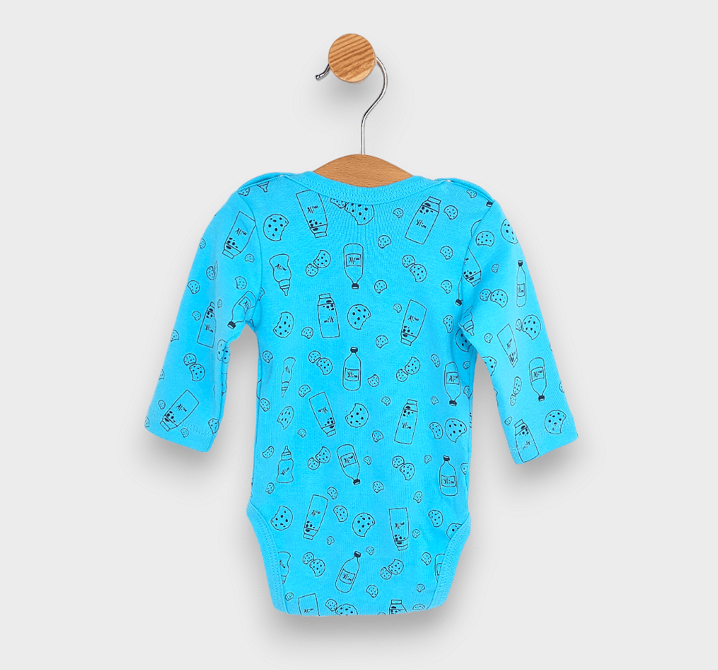 Rainy Body pentru copii cu mânecă lungă Milk 48-74 cm. turcoaz