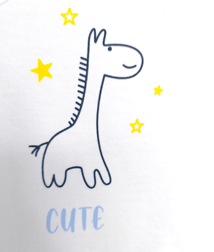 Rainy Body pentru copii cu mânecă lungă Girafă Cute 56-62 cm.