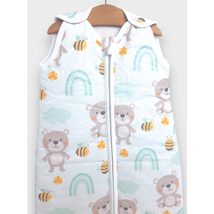Rainy Sac de dormit pentru copii Classic cu fermoar Ursuleț cu curcubeu