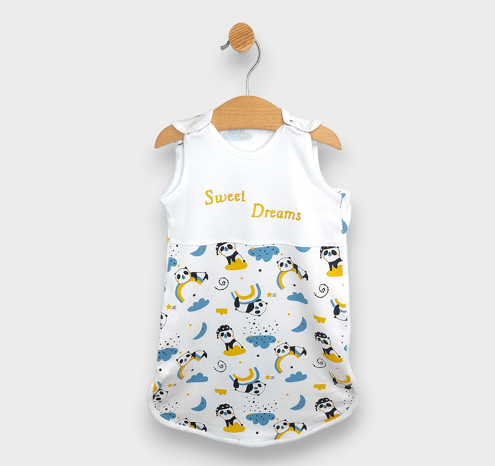 Rainy Sac de dormit pentru copii Sweet Dreams Panda cu curcubeu