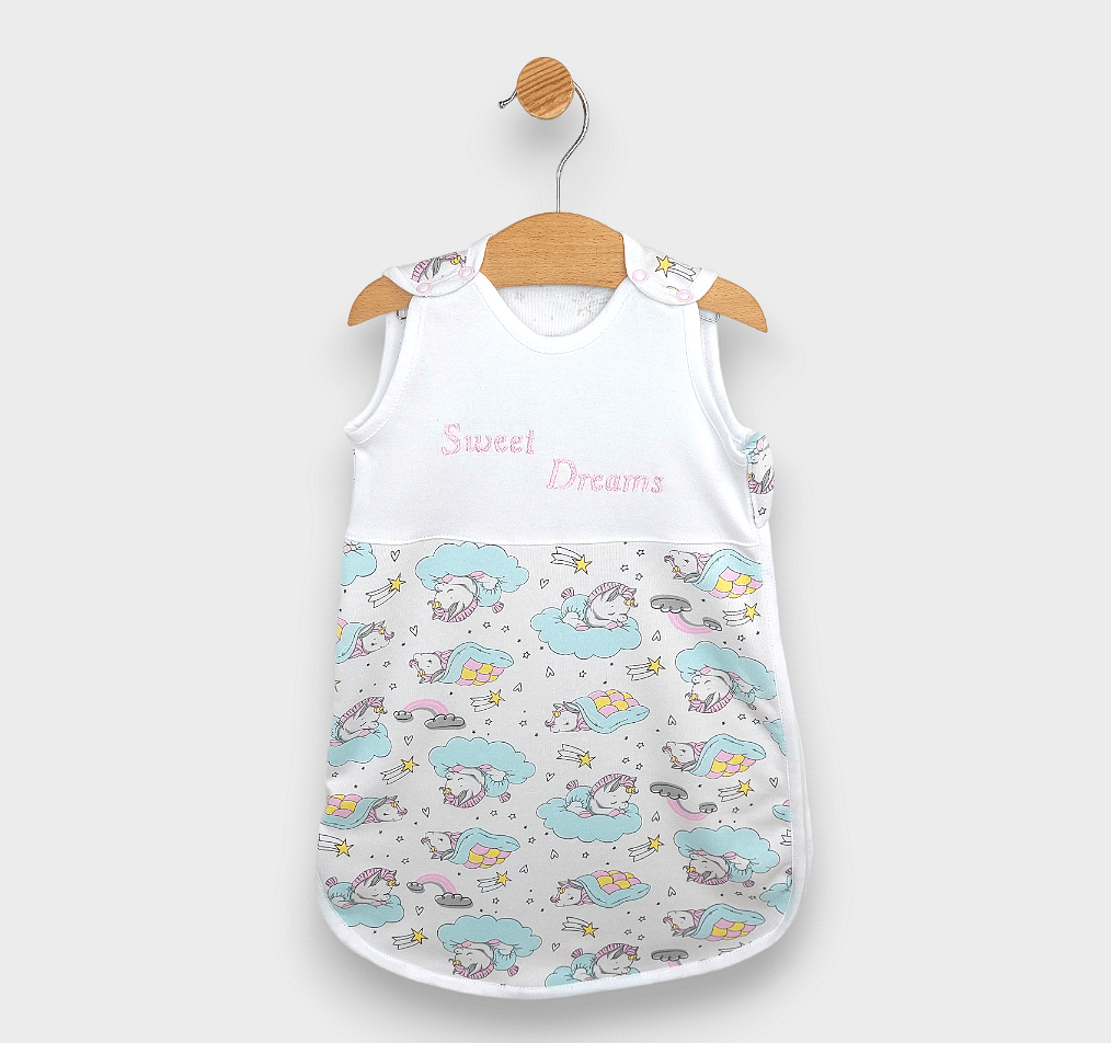 Rainy Sac de dormit pentru copii Sweet Dreams Unicorn pe nor