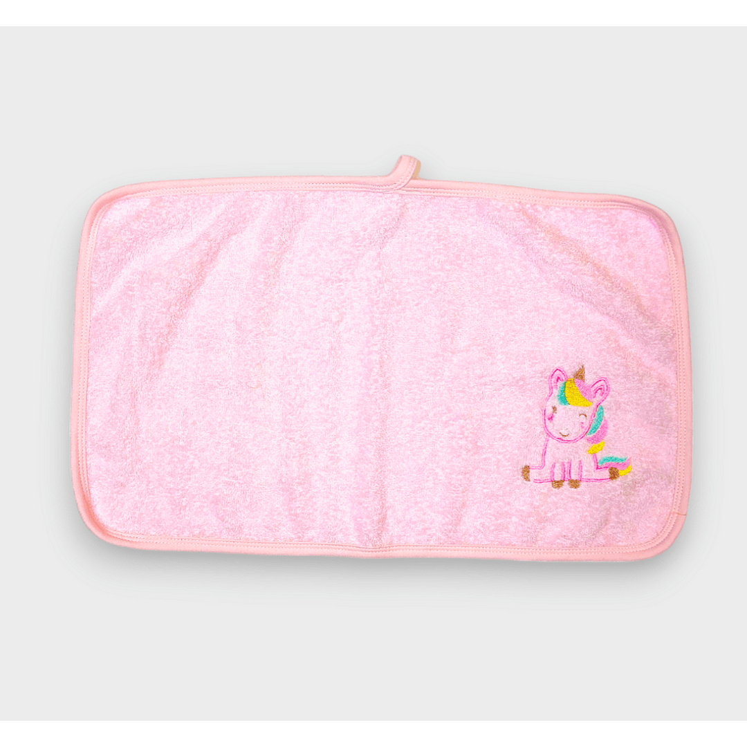 Rainy Set prosop de baie pentru bebeluși cu glugă Unicorn 90x90 cm. + prosop 40x60 cm.