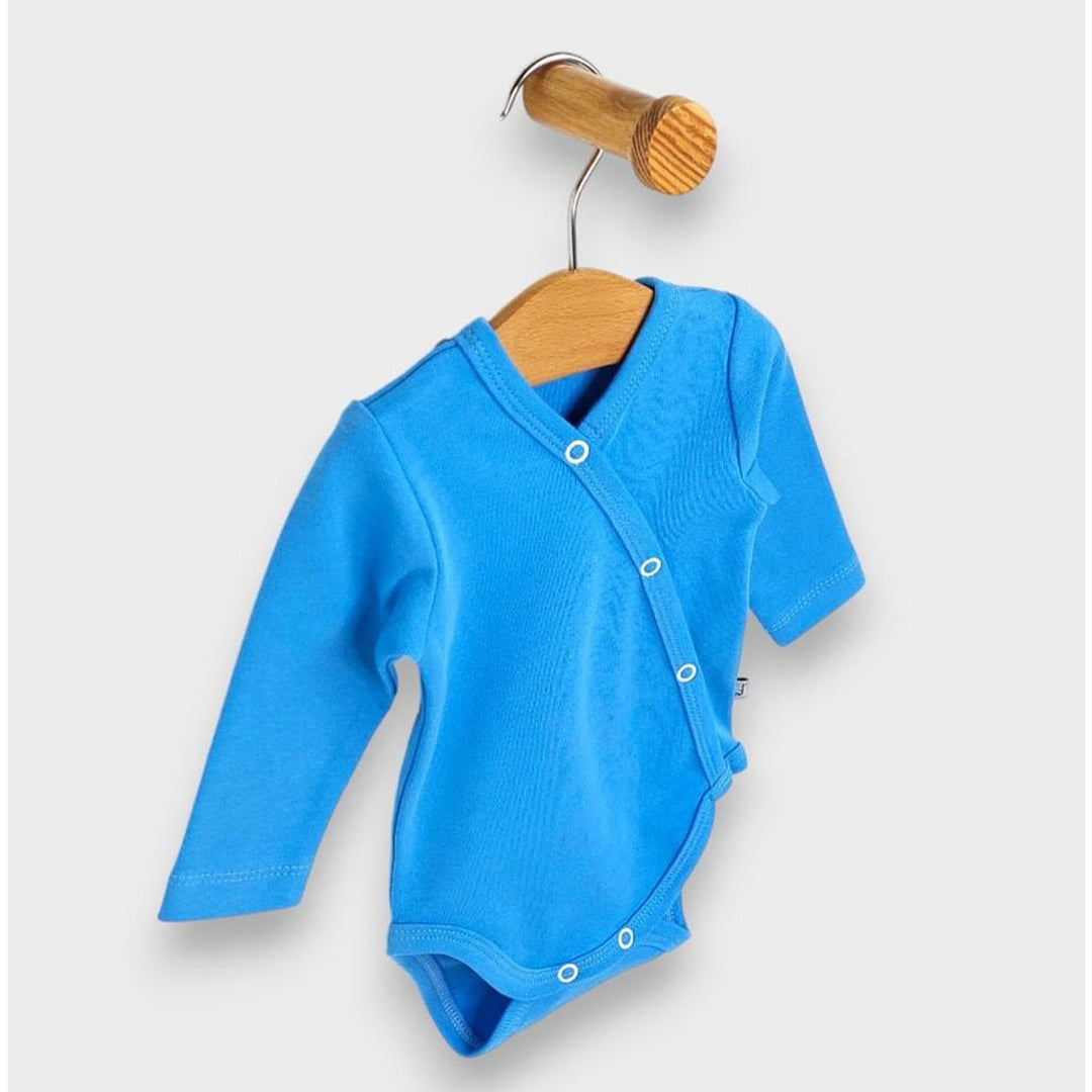 Rainy Set de 2 body-uri 56 - 68cm. ecru/bleu