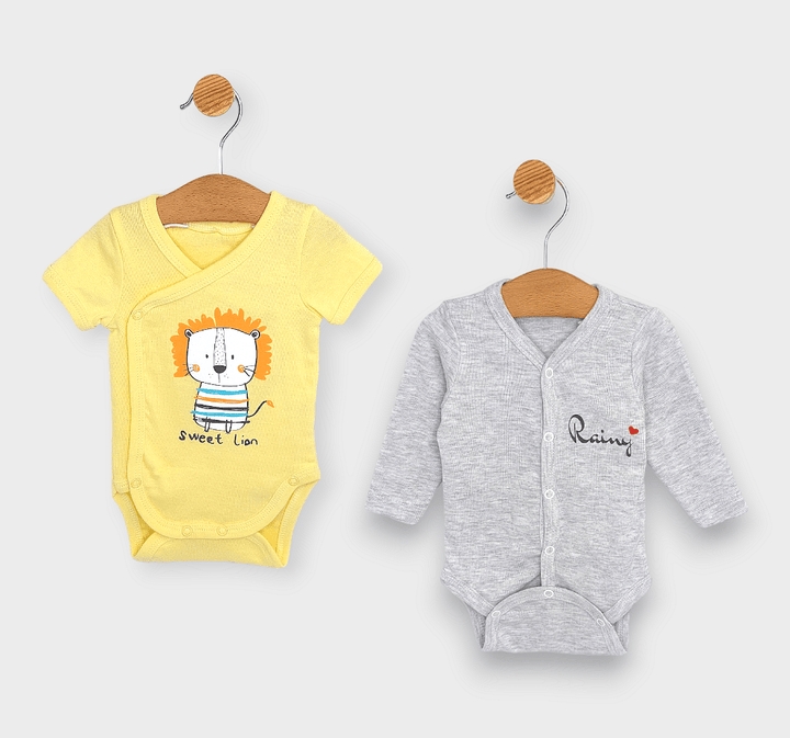 Rainy Set de 2 body-uri cu leu 48 - 80 cm.
