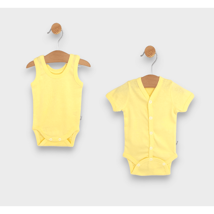 Rainy Set de body-uri din 2 piese 56 - 86 cm, galben