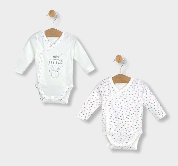 Rainy Set de body-uri din 2 piese cu inimioare 56 - 68 cm.
