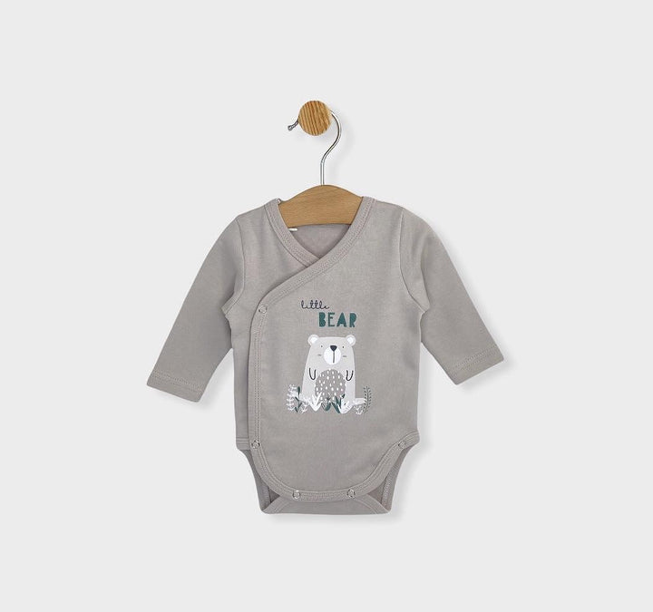 Rainy Set de body-uri 2 piese cacao cald/verde lactat 56-68 cm