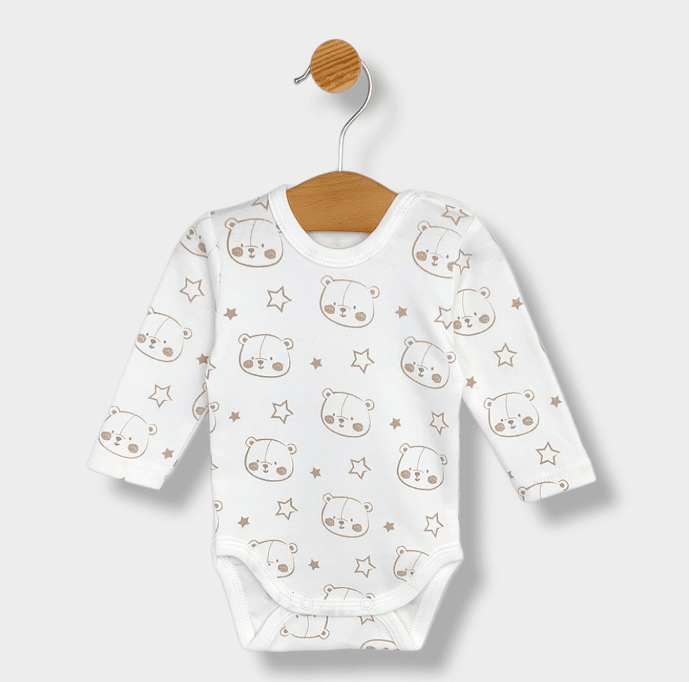Set de 2 body-uri Rainy Bear and Stars 56 - 68 cm.
