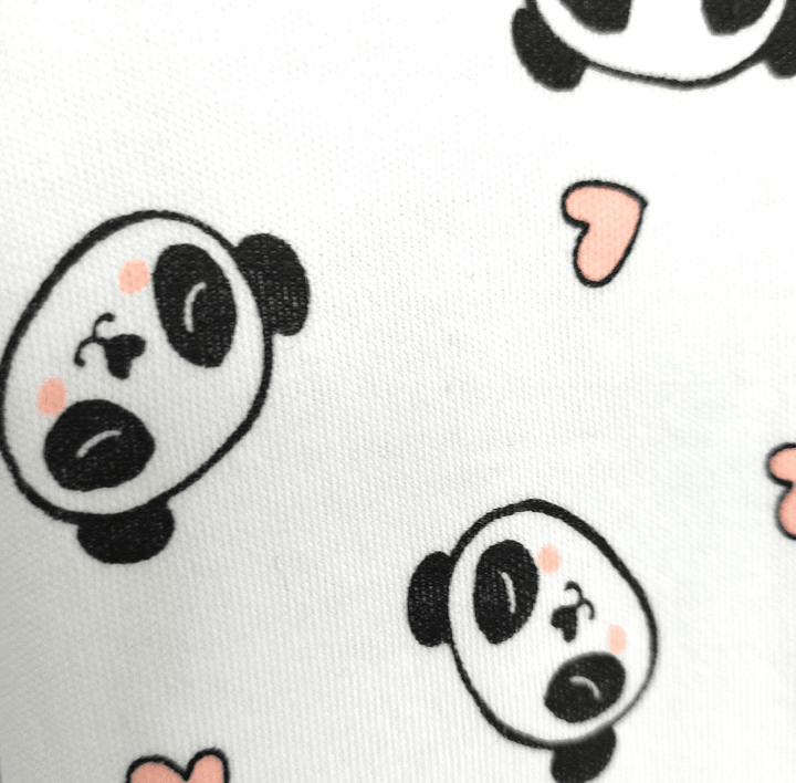 Rainy Set body-uri 3 piese 56-68 cm Panda cu inimioare