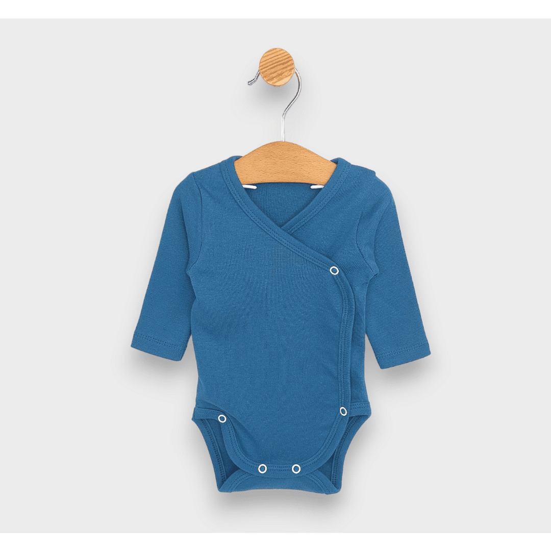 Rainy Set de 3 body-uri cu mânecă lungă 48 - 68 cm. albastru/albastru ocean/verde mentă