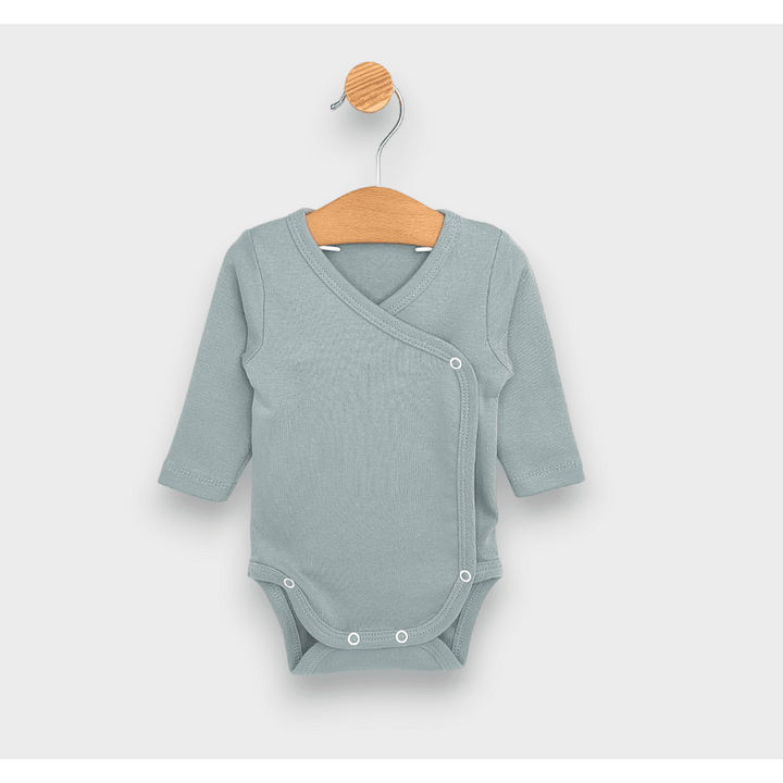 Rainy Set de 3 body-uri cu mânecă lungă 48 - 68 cm. albastru/albastru ocean/verde mentă