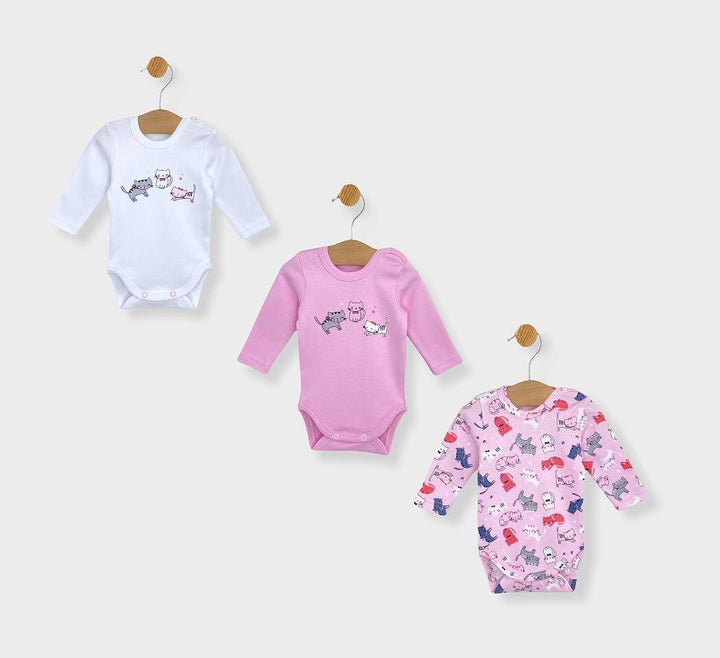 Rainy Set de 3 body-uri Pisicuțe 56-68 cm.