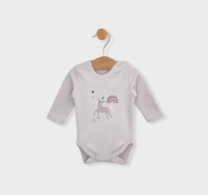 Rainy Set de 3 body-uri, ecru delicat/pudră de trandafir, 56-68 cm