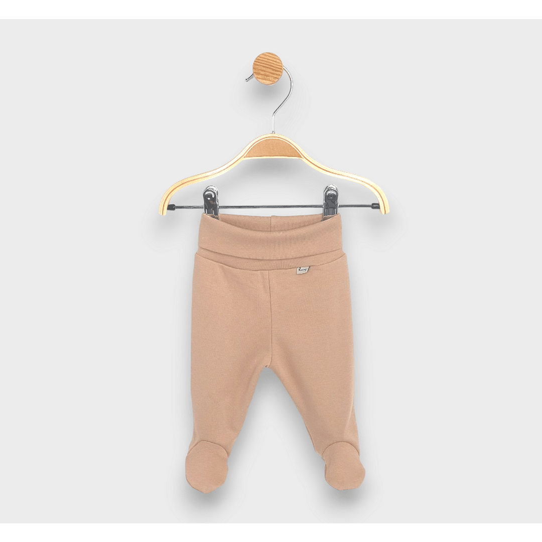 Rainy Set de 2 pantalonași cu botoșei cu talie pliabilă 56 - 68 cm, migdal/pădure