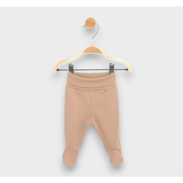 Rainy Set de 2 pantalonași cu botoșei cu talie pliabilă 56 - 68 cm, migdal/pădure