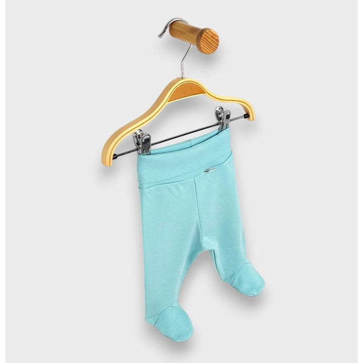 Rainy Set de 2 perechi de pantaloni cu botosei și betelie întoarsă 56 - 68 cm. galben/aqua