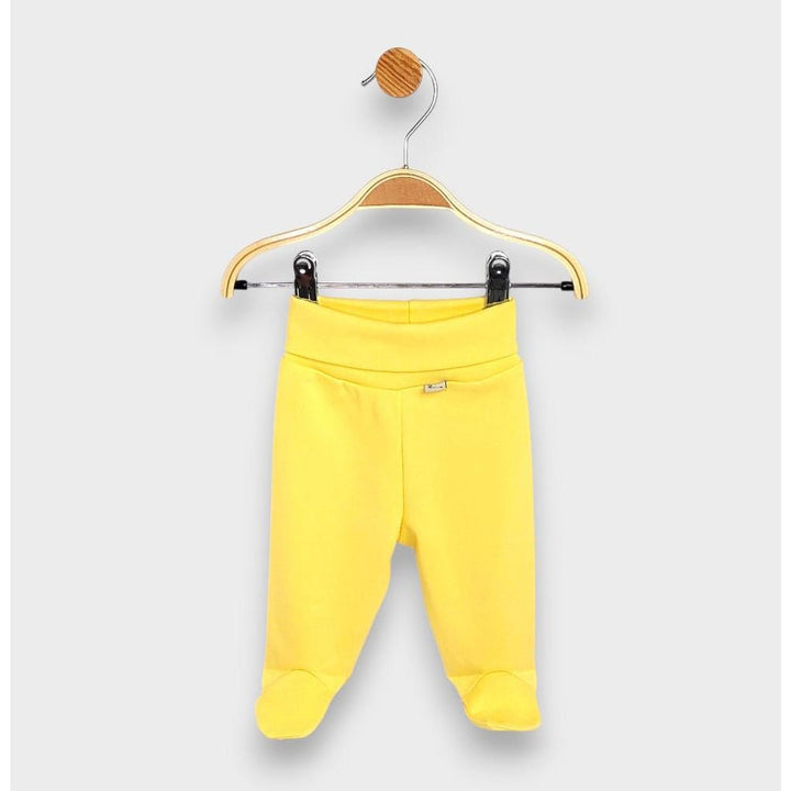 Rainy Set de 2 perechi de pantaloni cu botosei și betelie întoarsă 56 - 68 cm. galben/aqua