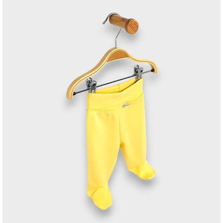 Rainy Set de 2 perechi de pantaloni cu botosei și betelie întoarsă 56 - 68 cm. galben/aqua