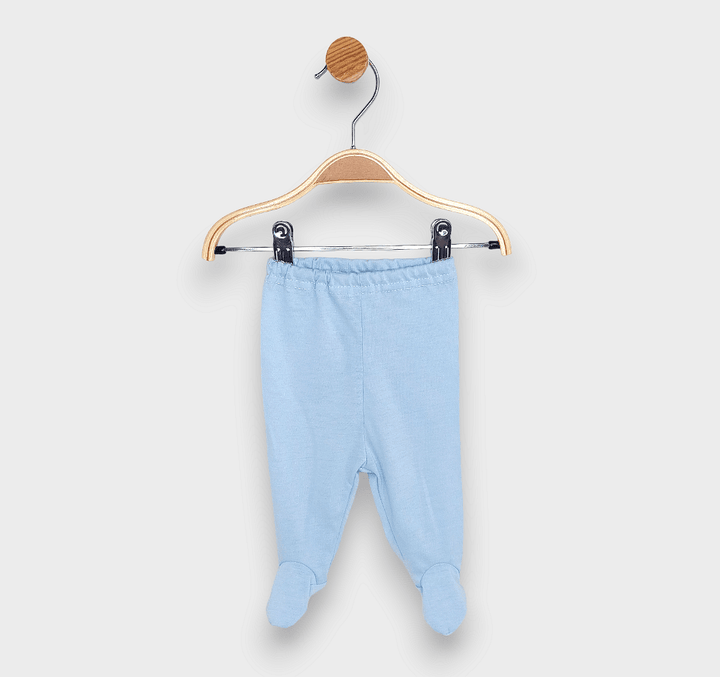 Rainy Set de două perechi de pantalonași cu botoșei pentru bebeluși 56-74 cm, albastru/imprimeu