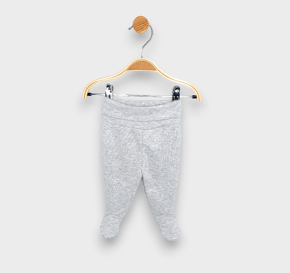 Rainy Set de pantalonași cu botoșei scurți din 2 piese cu talie pliabilă 56 cm, gri/alb