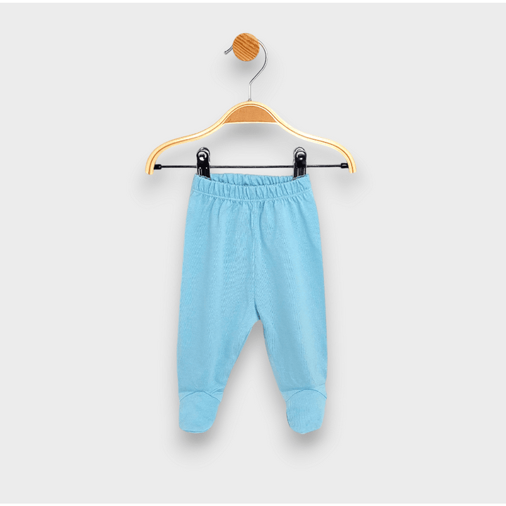 Set de 3 pantalonași cu botoșei Rainy, 48 - 74 cm, alb/măr/cer