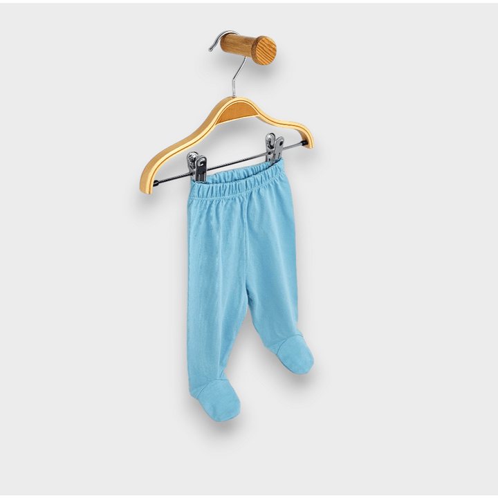 Set de 3 pantalonași cu botoșei Rainy, 48 - 74 cm, alb/măr/cer