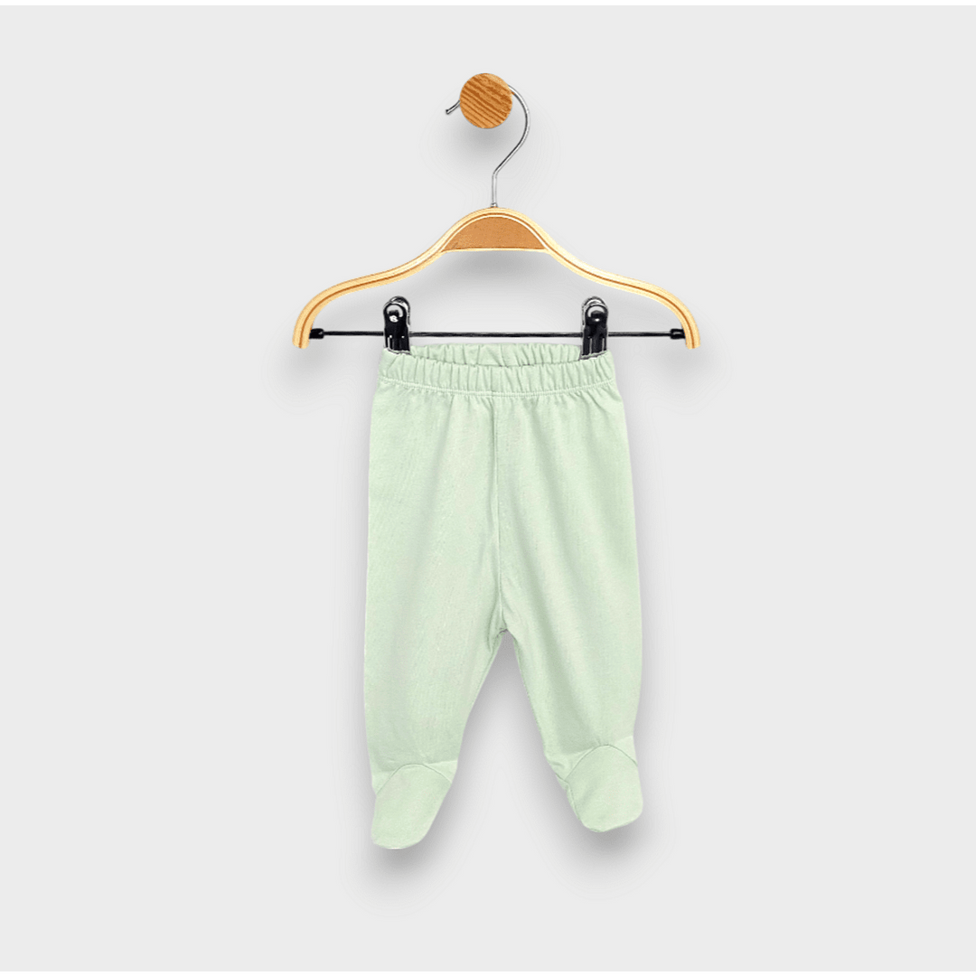 Set de 3 pantalonași cu botoșei Rainy, 48 - 74 cm, alb/măr/cer