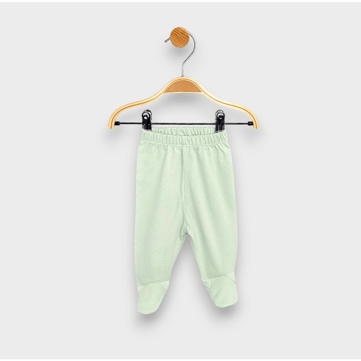 Set de 3 pantalonași cu botoșei Rainy, 48 - 74 cm, alb/măr/cer