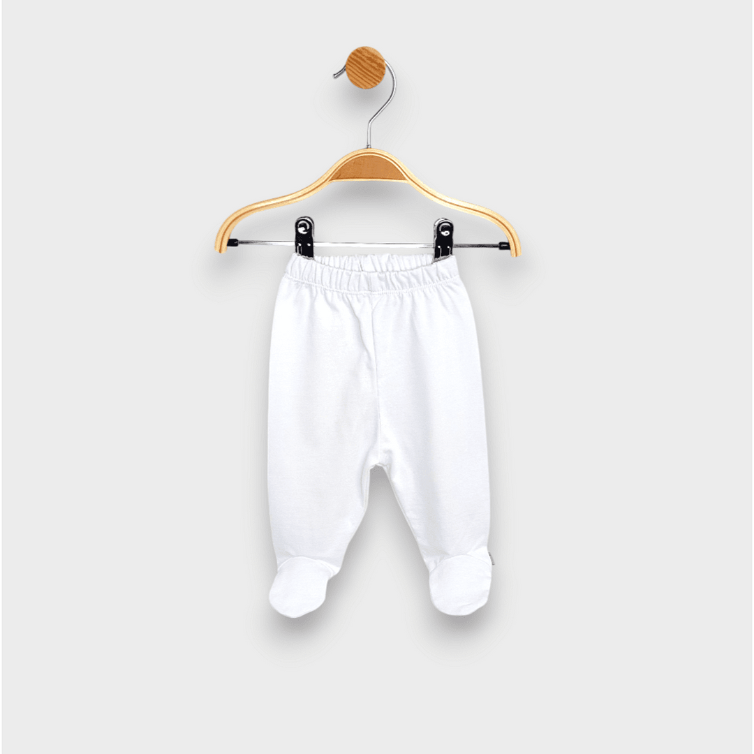 Set de 3 pantalonași cu botoșei Rainy, 48 - 74 cm, alb/măr/cer