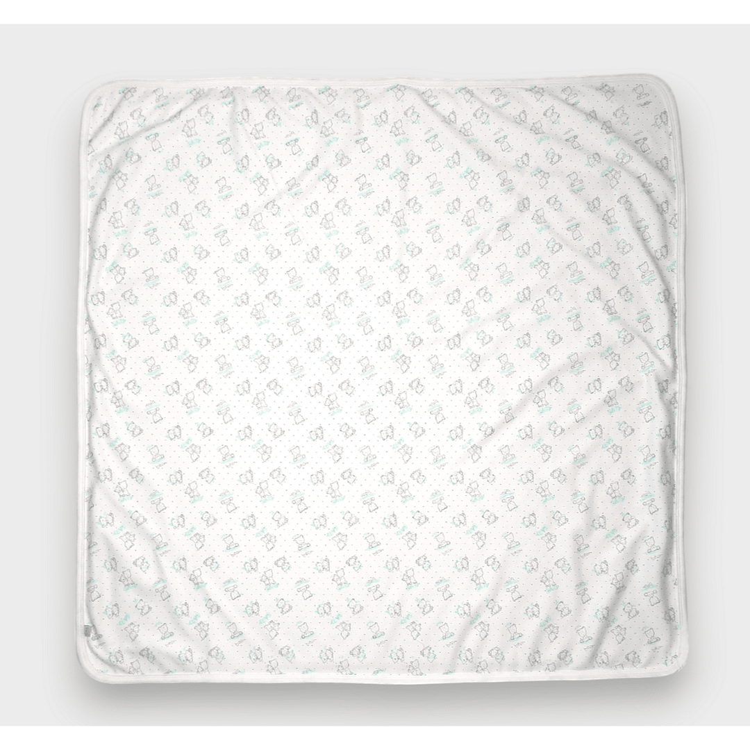 Rainy Păturică de vară pentru bebeluși cu ursuleți gri Baby 85x85 cm.