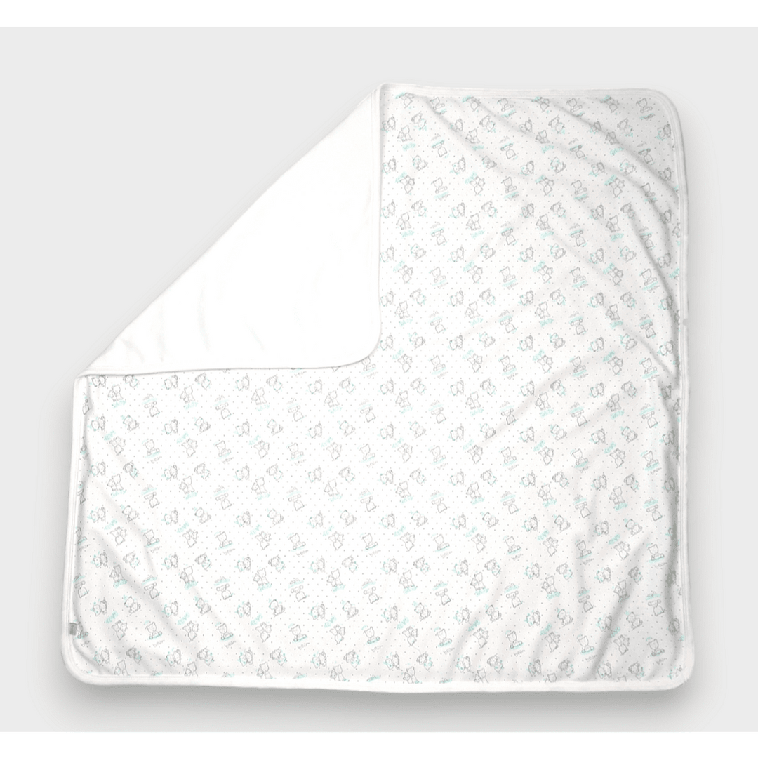 Rainy Păturică de vară pentru bebeluși cu ursuleți gri Baby 85x85 cm.